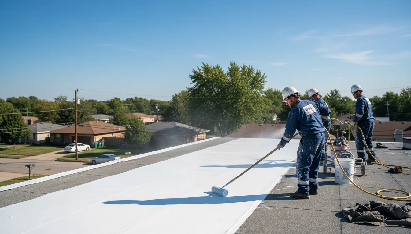 Commercial roof coating in Bridgeville, PA near me